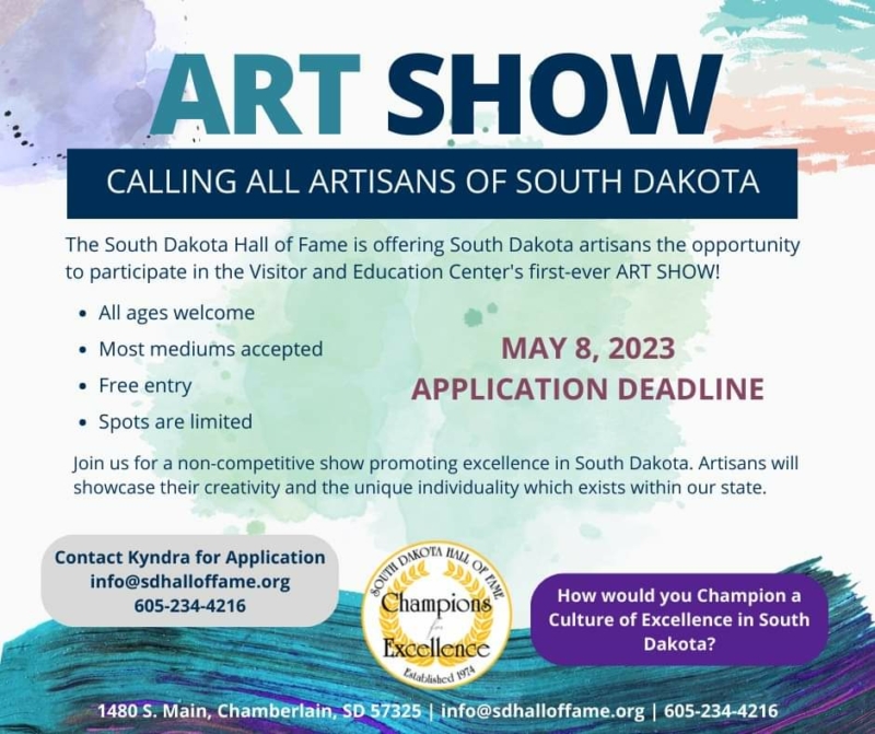 South Dakota Hall of Fame Call for Artisans of South Dakota Arts
